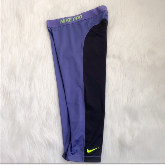 Nike Pants - Nike Pro Purple and Black Women's Pants